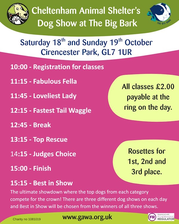 Cheltenham Animal Shelter Dog Show at Big Bark (4 x 5 in) OCT